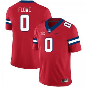 Men Justin Flowe Red Arizona #0 Big 12 Conference Jersey 146625-430