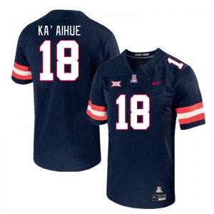 Men Kamuela Ka'aihue Navy Arizona #18 Big 12 Conference Jersey 823350-198