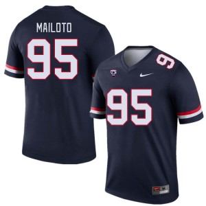 Men Keanu Mailoto Navy Arizona Wildcats #95 Jersey 674131-394