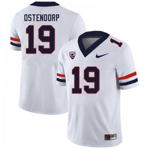 Men Kyle Ostendorp White Arizona Wildcats #19 Jersey 900626-663