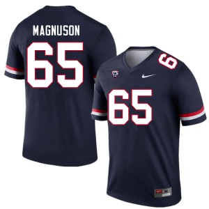 Men Leif Magnuson Navy Arizona Wildcats #65 Jersey 832838-555