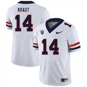 Men Logan Kraut White Arizona #14 Jersey 426652-862