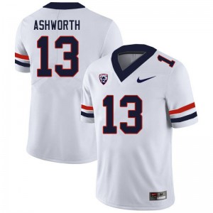 Men Luke Ashworth White University of Arizona #13 Jersey 983191-633