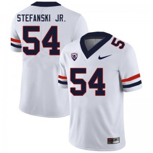 Men Matthew Stefanski Jr. White Wildcats #54 Jersey 505274-899