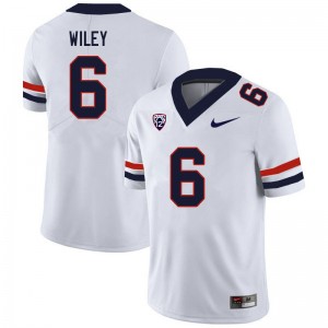 Men Michael Wiley White Arizona Wildcats #6 Jersey 132320-597