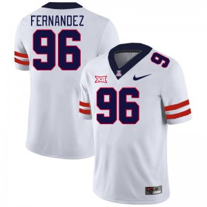 Men Nick Fernandez White Arizona #96 Big 12 Conference Jersey 424730-319