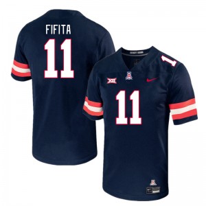 Men Noah Fifita Navy Arizona Wildcats #11 Big 12 Conference Jersey 659752-377