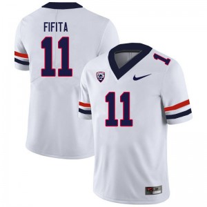 Men Noah Fifita White Arizona Wildcats #11 Jersey 913324-180