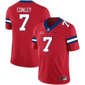 Men Quali Conley Red Arizona Wildcats #7 Big 12 Conference Jersey 128888-791