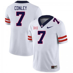 Men Quali Conley White University of Arizona #7 Big 12 Conference Jersey 736058-557