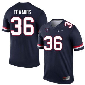 Men RJ Edwards Navy Arizona Wildcats #36 Jersey 757586-221