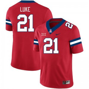 Men Rayshon Luke Red Arizona Wildcats #21 Big 12 Conference Jersey 451484-155