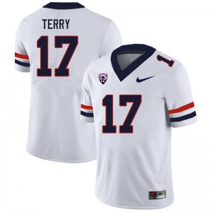 Men Regen Terry White Wildcats #17 Jersey 175223-681