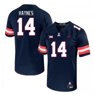 Men Rex Haynes Navy Wildcats #14 Big 12 Conference Jersey 445006-604