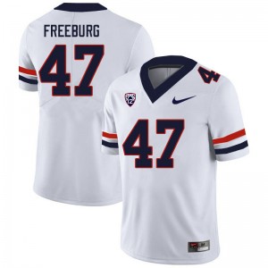 Men Rourke Freeburg White Arizona #47 Jersey 255494-238