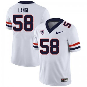 Men Sam Langi White Arizona #58 Jersey 948371-940