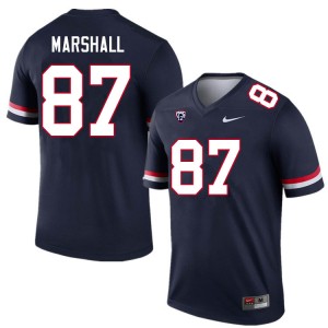 Men Stacey Marshall Navy Arizona Wildcats #87 Jersey 126570-668