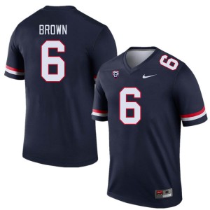 Men Taye Brown Navy Arizona #6 Jersey 633129-835