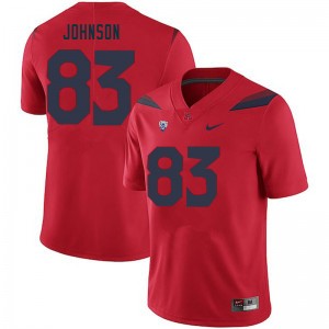 Men Terrence Johnson Red University of Arizona #83 Jersey 544839-142