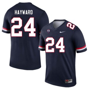 Men Treshaun Hayward Navy University of Arizona #24 Jersey 400192-914