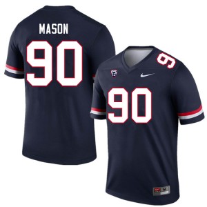 Men Trevon Mason Navy Arizona Wildcats #90 Jersey 191765-427