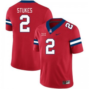 Men Treydan Stukes Red Wildcats #2 Big 12 Conference Jersey 468966-514