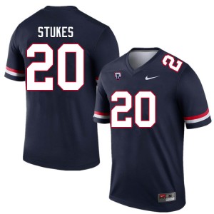 Men Treydan Stukes Navy Wildcats #20 Jersey 295391-548
