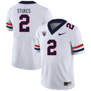 Men Treydan Stukes White Wildcats #2 Jersey 981892-340