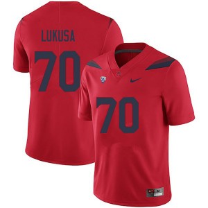 Men Tshiyombu Lukusa Red University of Arizona #70 Jersey 685940-359