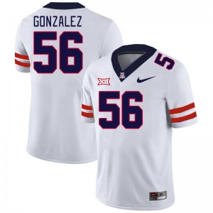 Men Tylen Gonzalez White University of Arizona #56 Big 12 Conference Jersey 331161-602