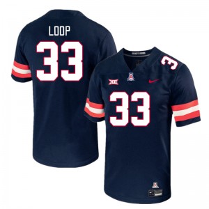 Men Tyler Loop Navy Wildcats #33 Big 12 Conference Jersey 751149-248