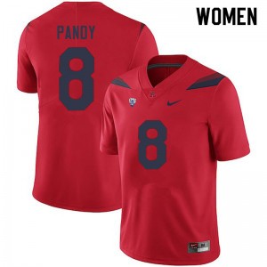 Women Anthony Pandy Red Arizona #8 Jersey 459747-526