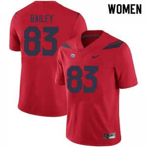 Women Jailen Bailey Red Arizona #83 Jersey 419555-889