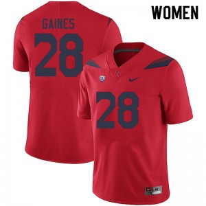 Women Maurice Gaines Red University of Arizona #28 Jersey 808542-275