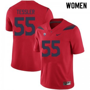 Women Rexx Tessler Red University of Arizona #55 Jersey 890455-962