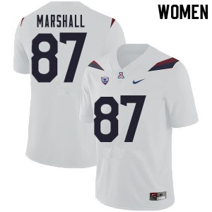 Women Stacey Marshall White Arizona Wildcats #87 Jersey 141002-139