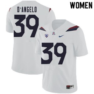 Women Tristen D'Angelo White Arizona Wildcats #39 Jersey 344148-234