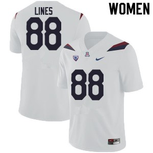 Women Alex Lines White Arizona #88 Jersey 255206-530