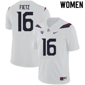 Women Cameron Fietz White Wildcats #16 Jersey 242744-150