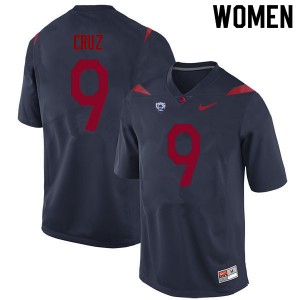 Women Gunner Cruz Navy Wildcats #9 Jersey 627946-754