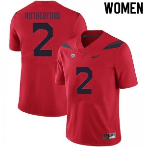Women Isaiah Rutherford Red Arizona Wildcats #2 Jersey 695310-287