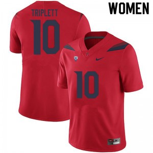 Women Jabar Triplett Red Arizona Wildcats #10 Jersey 963826-846