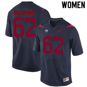Women Jacob Bracamonte Navy Arizona Wildcats #62 Jersey 994047-994