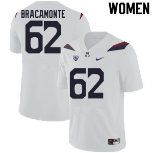 Women Jacob Bracamonte White Arizona Wildcats #62 Jersey 410331-599