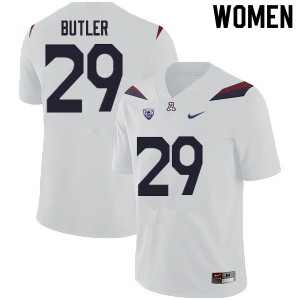 Women Jashon Butler White Arizona Wildcats #29 Jersey 258895-810