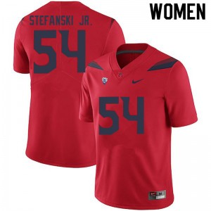 Women Matthew Stefanski Jr. Red Wildcats #54 Jersey 847118-280