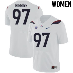 Women Naz Higgins White Arizona Wildcats #97 Jersey 157156-310