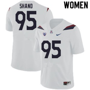 Women Paris Shand White University of Arizona #95 Jersey 561770-312