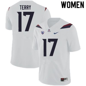 Women Regen Terry White Wildcats #17 Jersey 840958-536