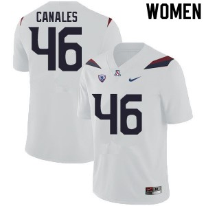 Women Thor Canales White Wildcats #46 Jersey 911404-563